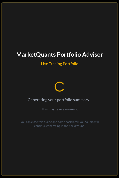 Advisor Loading State