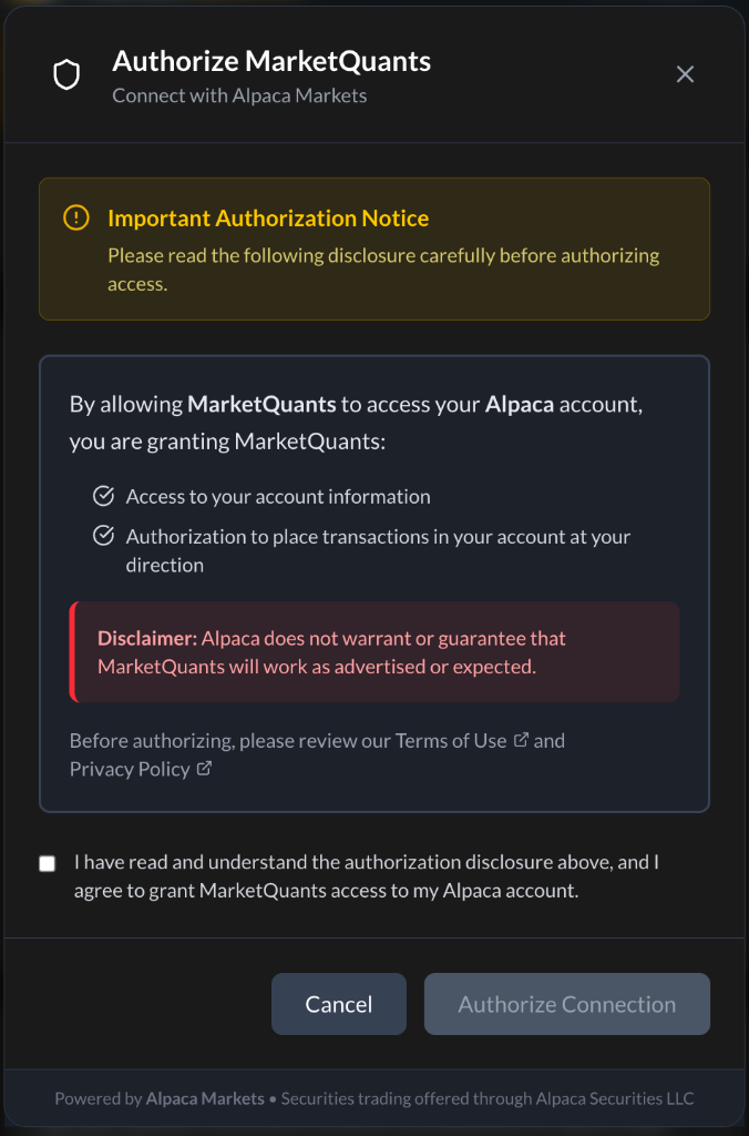 Authorization Notice